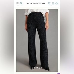 Anthropologie Essentiel Antwerp High-Rise Wide Leg Pants Size US 14 NEW